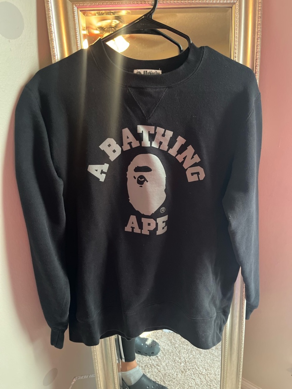 Black Logo Crewneck Sweater